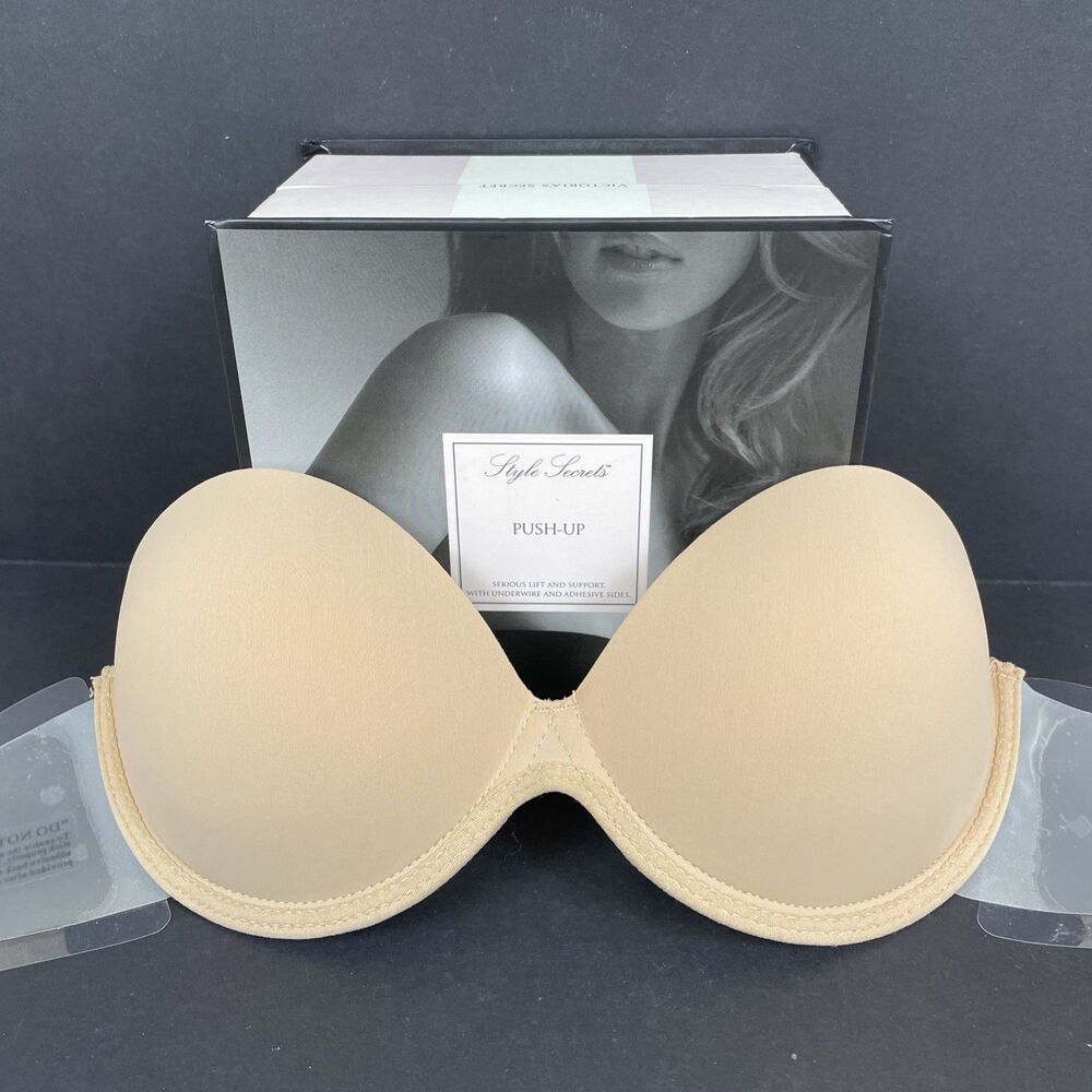 Victoria's Secret Style Secrets Adhesive Backless Push Up Bra Size B Nude